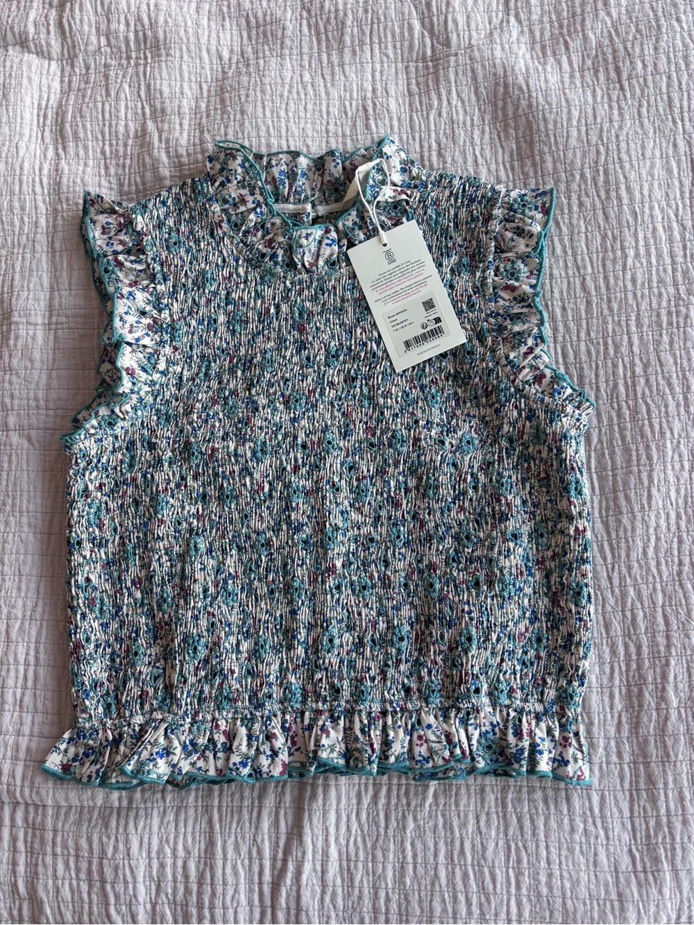 NWT Sézane Samona Blouse in Ostuni Print Size 4/36 - Picture 6 of 10